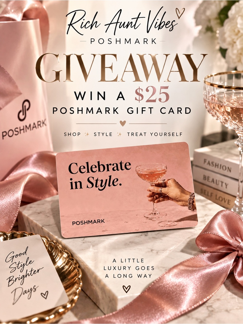 π$25 POSHMARK GIFT CARD GIVEAWAY! π
β Celebrate in Style